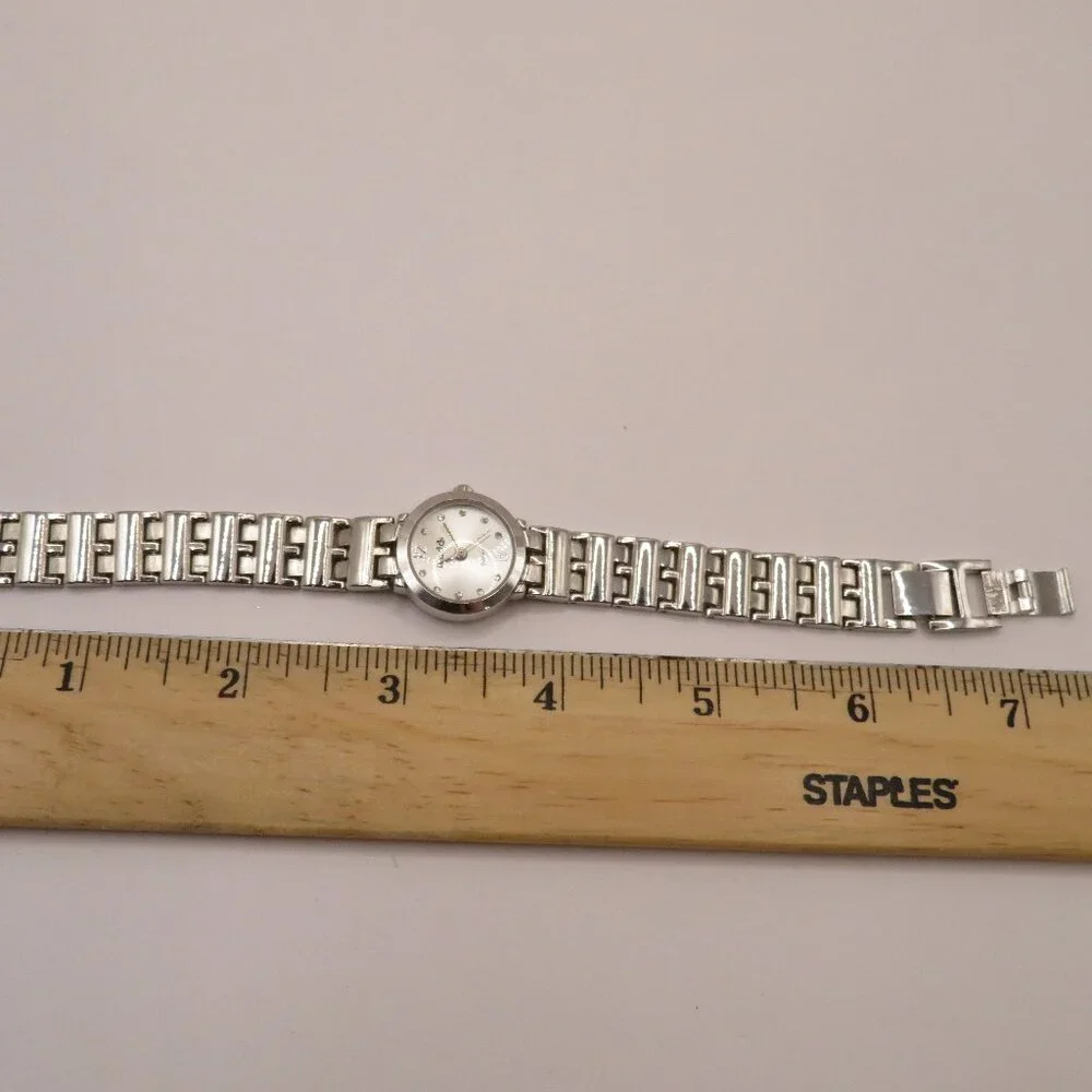 Mudd Watch Ladies SIlver Tone Rhinestones - Picture 7 of 7